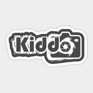 Kiddo White Logo Sticker